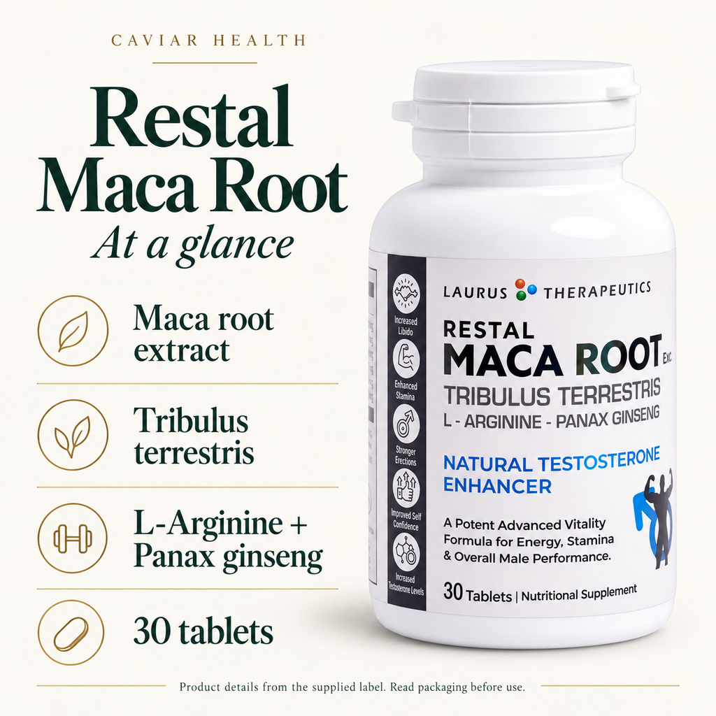 Restal Maca Root: ingredients and pack format at a glance