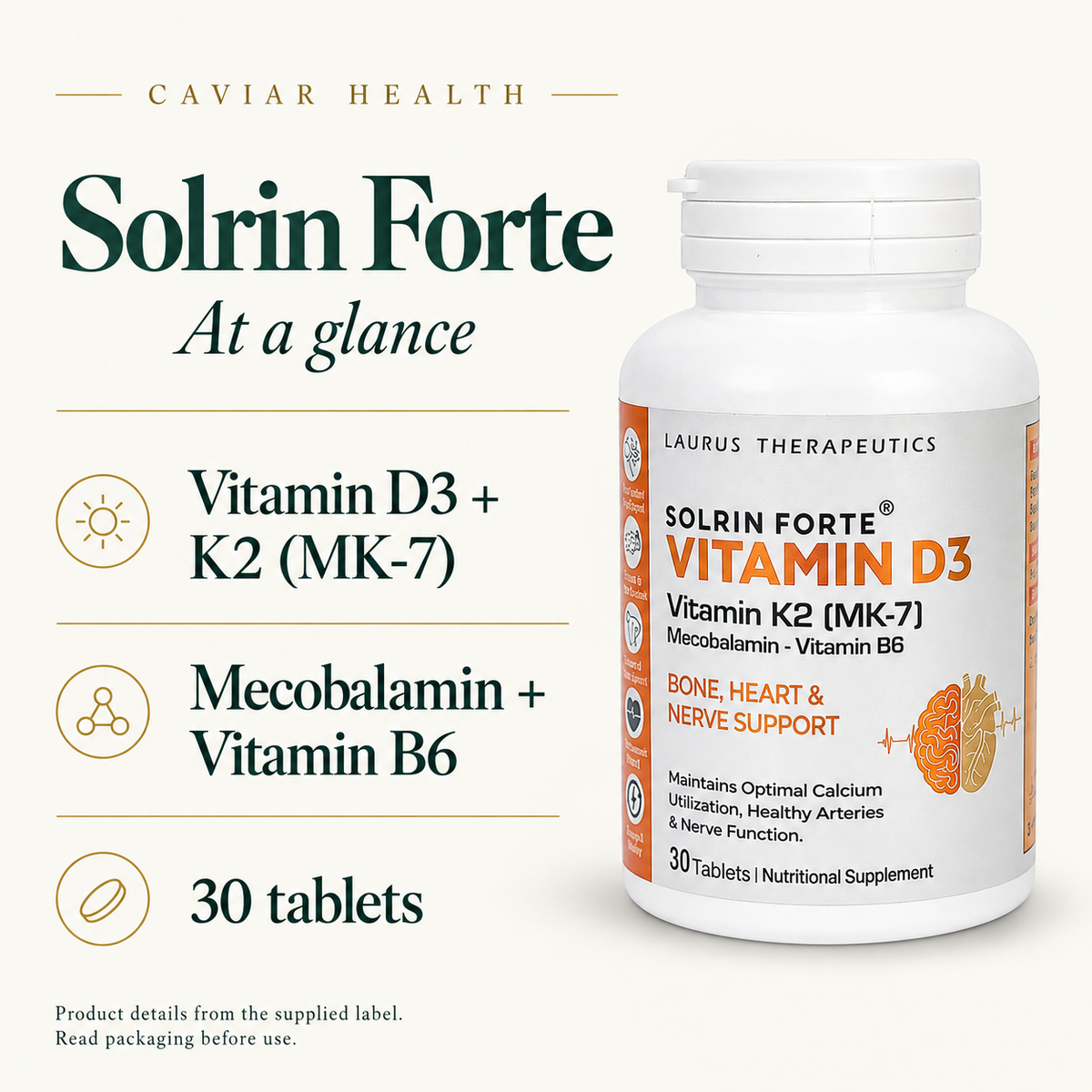 Solrin Forte: ingredients and pack format at a glance